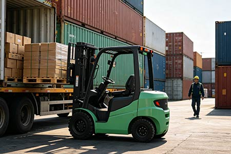 Full Electric 4-Wheel Counterbalance Forklift