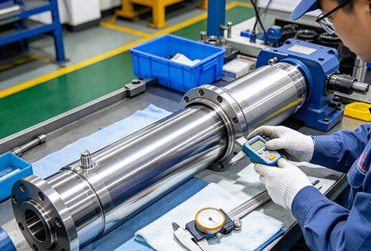 Hydraulic cylinder structure of pallet jack