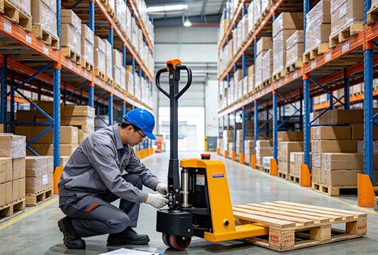 Manual hydraulic pallet truck