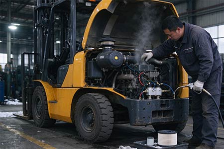How to Fix Hard Starting of Industrial Diesel Forklift in Winter