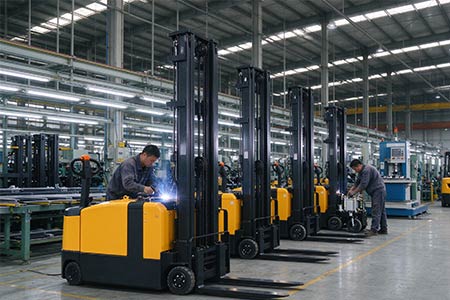 Source factory of warehouse stackers