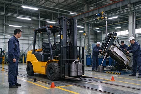 Explosion-proof forklift delivery