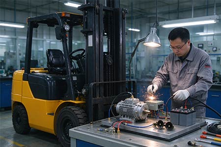 Dust-proof explosion protected forklift
