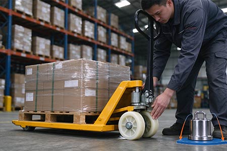 Wheels of manual hydraulic pallet truck
