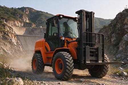 4WD all-terrain rough terrain forklift