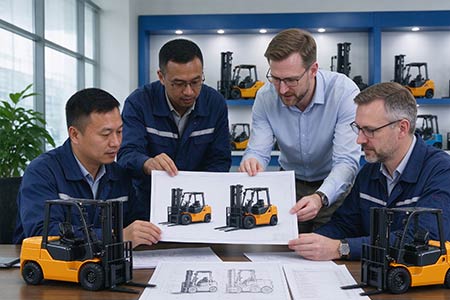 Newnewton forklift with CE certification