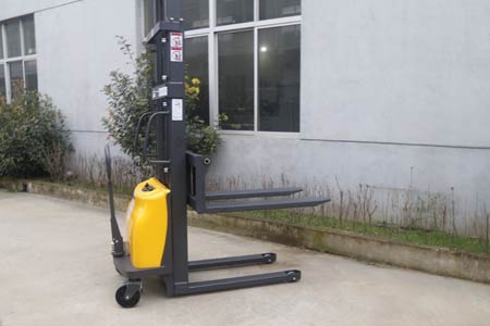 Semi-electric stacker