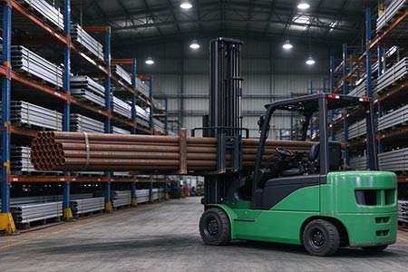 4-way forklift for long materials
