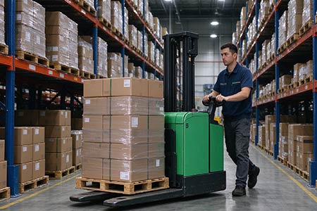 Lithium electric pallet truck