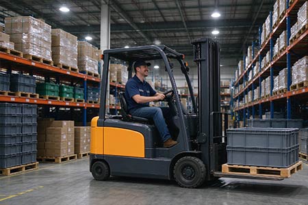 Compact Electric Forklift For Narrow Warehouse From Newnewton Factory